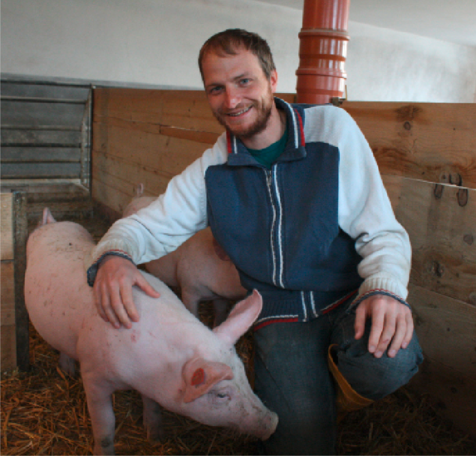 Christian Winter beschreitet seit zwei Jahren einen innovativen Weg der Schweinehaltung.